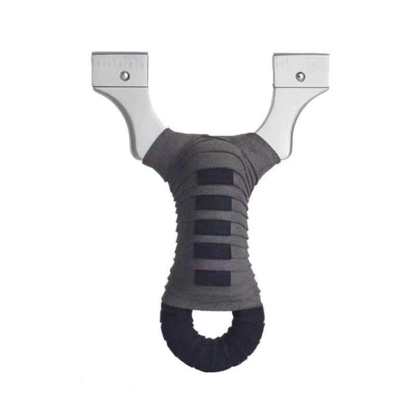 304 Stainless Steel Left Bank War God Laser Line Cutting Flat Leather Straight Board Slingshot Professional Competition_desvips.com