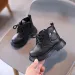Kids PU Leather Fashion Winter Children's Boys Girls Anti Slip Happysteps Toddler Short Snow Boots Sizes US1C-US13C_desvips.com