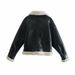 Women's clothing style street fashion fleece fur jacket coat_desvips.com