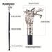 White Luxury Dragon Head Cane Fashion Stage Cane Decorative Stick Decorative Cane Cosplay And Parties, For Cosplay & Party_desvips.com