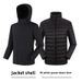 New National Standard Men's And Women's Windbreaker Water-Repellent Windproof Warm Two-Piece Set White Goose Down Inner_desvips.com
