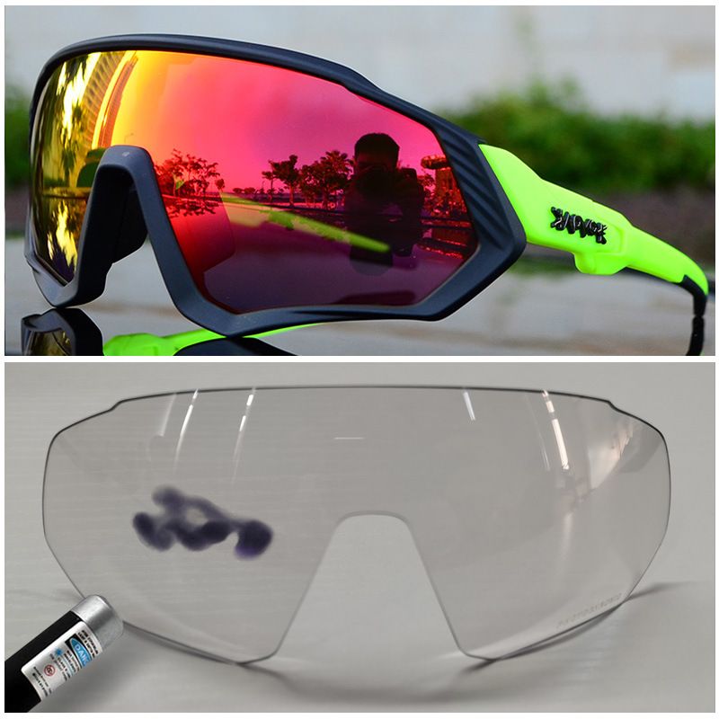 KAPVOE Cycling Glasses Road Bike Color Changing Windproof Personality Mountain Bike Myopia Running Outdoor Sports Equipment_desvips.com