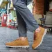 STRONGSHEN Handmade Wingtip Oxford Leather Casual Fashion Brogue Dress Business Formal Shoes Men Mesh Loafers 240701_desvips.com