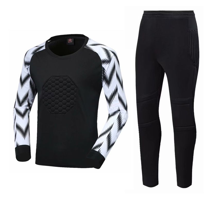 Clothing New Goalkeeper Uniform Trousers, Men's And Women's Football Game Training Suit, Long-Sleeved Protective Suit_desvips.com