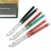 Balisong Training Folding Knife 440C Blade Aluminum Alloy Handle Outdoor Trainer Tanto EDC Pocket Knives Multi Tool_desvips.com