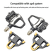 RACEWORK Lock Road Bike Self-Locking Bearing Pedal With Cleats SPD System_desvips.com