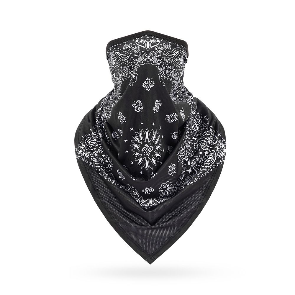 Rush Trend Ice Silk Headscarf Street Dance Fashion Paisley Face Mask Hip Hop Neck Gaiter Outdoor Cycling Triangle Scarf_desvips.com