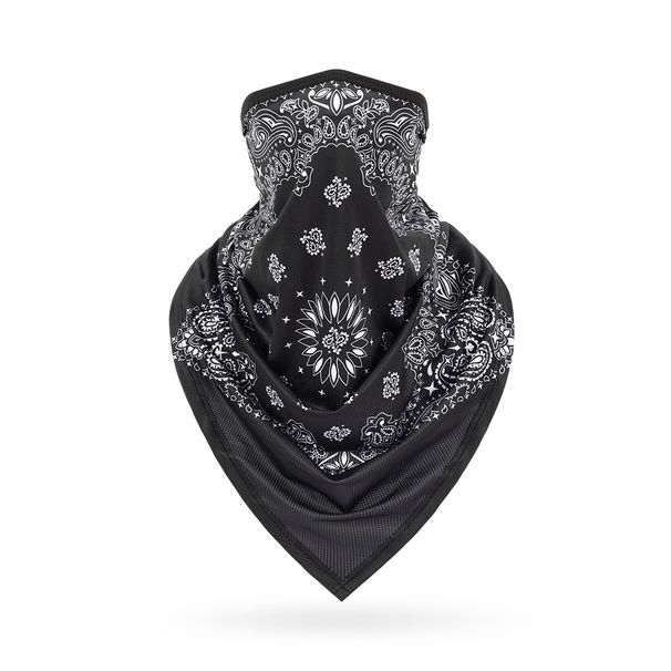 Rush Trend Ice Silk Headscarf Street Dance Fashion Paisley Face Mask Hip Hop Neck Gaiter Outdoor Cycling Triangle Scarf_desvips.com