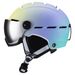 New gradient color integrated goggles ski helmet for adult men and women sports warm ski helmet_desvips.com