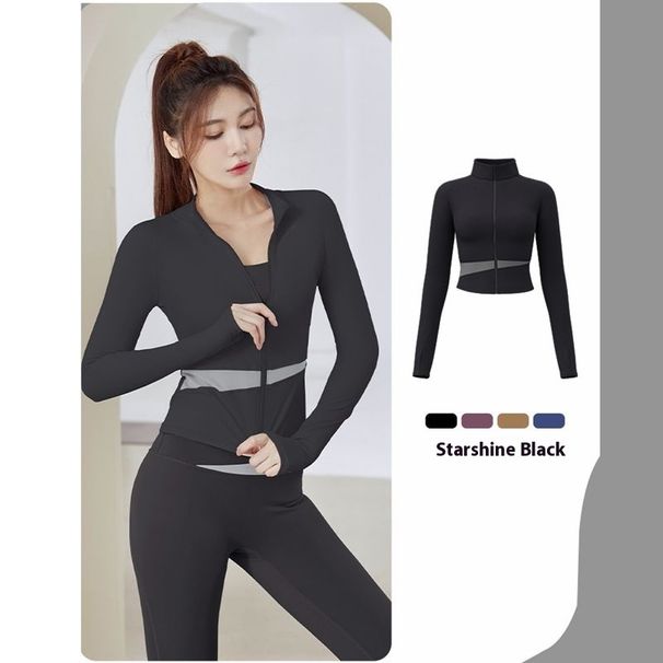 Yoga Clothes For Women Spring Summer 2025 New Long Sleeve Sports Fitness Pilates Training Jacket Top Running Set_desvips.com