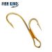 FISHKING New Enhanced Version 20 Pieces Two Brown High-Low Foot Anchor Fishing Hooks_desvips.com