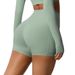 High Waisted Yoga Shorts for Women Quick Drying Breathable Tight Fit with Pockets for Outdoor Cycling Sports Running Fitness_desvips.com