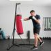 Boxsackständer 185-231cm Höhenverstellbar Freistehender Boxsackhalter Mit Boxsack Dreiecksbasis Gewichtenhalter_desvips.com
