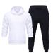 Men's Clothing men's casual sports fitness solid color sweatshirt suit hooded sweatshirt_desvips.com