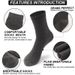 10Pairs/Lot Men's Bamboo Fiber Long Black Business Soft Breathable New High Quality Autumn For Male Socks Plus Size_desvips.com