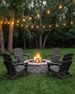 Folding Adirondack Chair Made Of HDPE Plastic, Featuring 2 Cup Holders, Designed As An All-weather Fire Pit Chair For Outdoor Use On Patios And Garden_desvips.com
