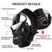 Tactical Headset Pickup Noise Reduction Headset Headphone Wired Earmuffs Hearing Protection Shooting CS_desvips.com