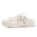 Jiffflyx Q.Vonton Women's 2025 Free Shipping Without Box Summer Breathable Versatile White Lazy Half-Slip- Shoes_desvips.com
