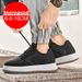 Men's Height Increasing Elevator Lace-up Sporty White Sneakers 8/10cm Taller Size Plus Invisible Elevate Shoes_desvips.com
