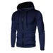 New Casual Sports Fitness Men's Zipper Shirt Autumn Winter Sweatshirt_desvips.com