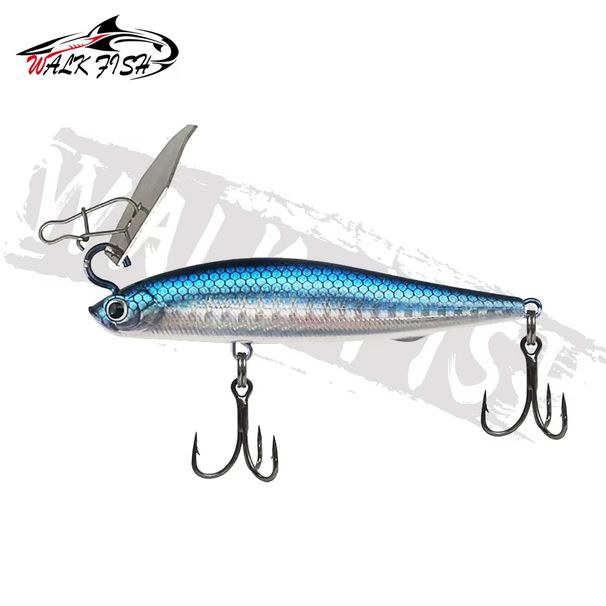 WALK FISH 1Pcs 10g/14g Trembling Sinking Pencil High Frequency Vibration Wobbler Hard Bait 70/85mm Long Shot Fender Fishing Lure_desvips.com