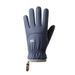 Cycling Gloves Skin Feel Gloves Touch Screen Warm Plus Velvet Thickened Autumn And Winter Waterproof Electric Car Riding Gloves Men Driving_desvips.com