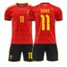 2026 World Cup Belgium Jersey 7 De Bruyne 9 Lukaku No. 11 Doku Football Kit Set_desvips.com