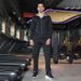 LazyZoom Men's Suit Sports Running Set Fitness Training Clothing Plus Size Cardigan Sweat Jacket_desvips.com