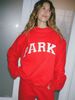 NOKO-Crew Neck Sweatshirt Set With Lettering Print._desvips.com