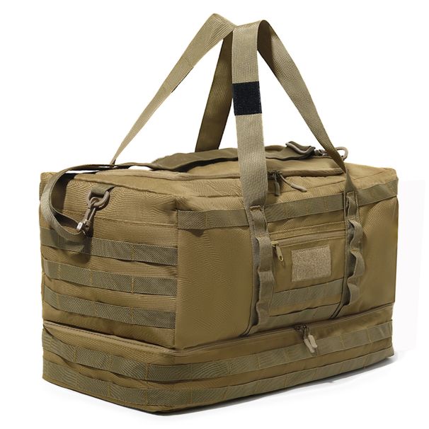 50L Luggage Duffel Bag Camping Storage Tactical Large Bags Men's Hiking Travel Mountaineering Trip Gym Weekend Duffle_desvips.com