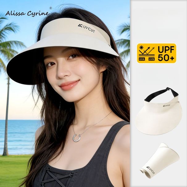 Women's Protection Hat, Full-face Coverage, Seamless Design, Large Brim, Open-top Sun Hat Summer, Suitable For Cycling_desvips.com