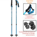 ROBESBON Ski Adult Children 2-Section Adjustable Telescopic Snow Poles Outdoor Hiking Walking Sticks Thickened_desvips.com