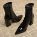 Selg Shoes Zipper Winter Womens Pointed Toe Solid Plus Veet Warm Short Tall UK Boots 241122_desvips.com