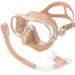 Large frame diving goggles Waterproof and anti-fog semi-dry breathing tube swimming goggles_desvips.com