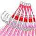 Blood Groove Double Skin Bright Silk Sea Boat Fishing Slow Jigging Iron Plate Hair Lure Fish Hook 2 Pairs_desvips.com
