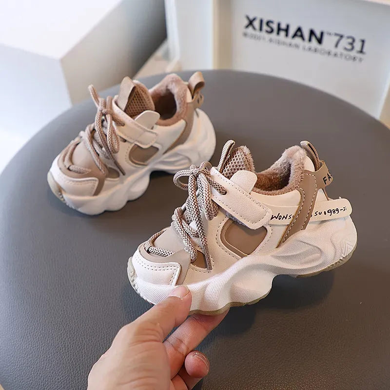 Baby Toddler Winter For Boys Girls Warm Little Kids Enfant Casual Sneakers Non-slip Happysteps Children Sport Shoes_desvips.com