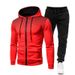 New Autumn Winter Men's Sports Fitness Casual Fashion Sweatshirt Set Fleece Printed Hoodie_desvips.com