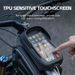 ROCKBROS Bicycle Frame Bag TPU Touchscreen Bicycle Bag Hard Shell 1.3L_desvips.com