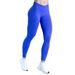 Women's Yoga Pants – Cross-Waist Ruffle Hem Running Tights, High-Stretch Breathable Fabric, Seamless Comfort For Gym, Pilates & Lounge_desvips.com