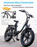 EU Warehouse Folding Electric Bike 20" 500W 48V Fat Tire E-Bike 120km Long Range Dual Battery Foldable Ebike For Adults_desvips.com