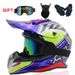 Motorcycle Off Road Helmet, All Season Full Coverage Off Road Motorcycle Helmet, Mountain Racing Downhill Full Face Helmet Riding._desvips.com