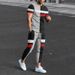Men's Clothing loose sports suit 3D digital printing personalized fashion short-sleeved trousers_desvips.com