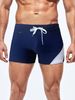 Men's Quick-Dry Swim Trunks With Zipper & Drawstring - Solid Color & Slim Fit For Beach & Pool (Anti-Slip & Secure Fit)_desvips.com