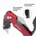 T TOVIA Folding Replaceable Utility For Cable Cartons Carboard Boxes Cutter Handle Knife Blades Outdoor Hand Tool_desvips.com