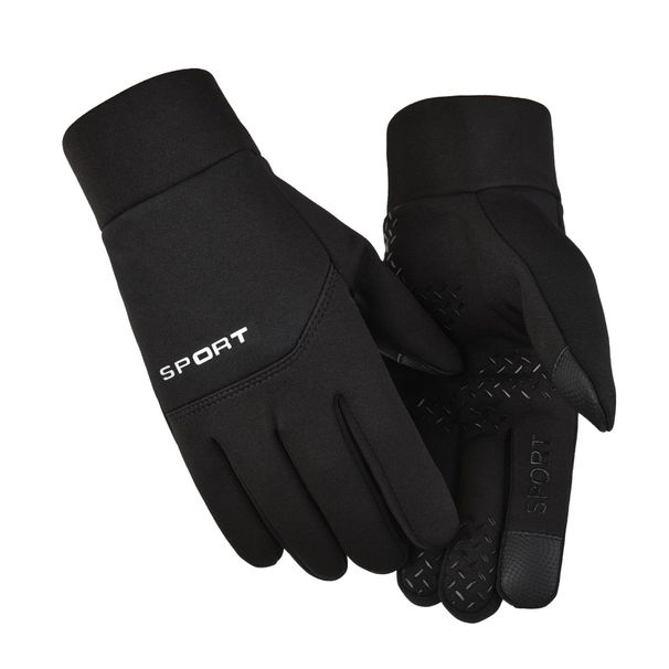 Cycling Gloves Men's And Women's Autumn And Winter Velvet Warm Non-slip Windproof Waterproof Outdoor Driving Motorcycle Touch Screen Gloves_desvips.com