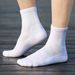 YUEDGE Men And Women Casual Everyday Gym Training Athletic Wicking Cushioned Breathable Cotton Quarter Crew Socks ,5_desvips.com