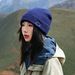 001 Korean Style Outdoor Hiking Embroidered Knitted Women, Autumn And Winter Cold-Proof Jacquard Wool For Men, Warm Hat,_desvips.com