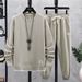 Sweatshirt Spring And Fashion Trendy Men's Two-Piece Set 2024 New Autumn Sports Suit_desvips.com