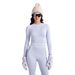 Women's Winter Thermal Base Layer Set - Seamless Yoga Outfit For Skiing & Outdoor Sports (Lavender Purple, S/M/L)_desvips.com