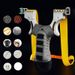 New Stainless Steel Slingshot Set For Adults Outdoor Power Practical Competition Special High Precision Flat Rubber Band_desvips.com